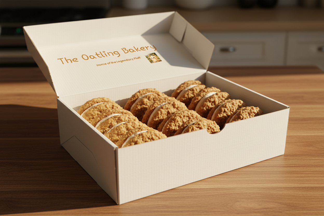 12 Oatmeal Cream Pies in Shipping Box