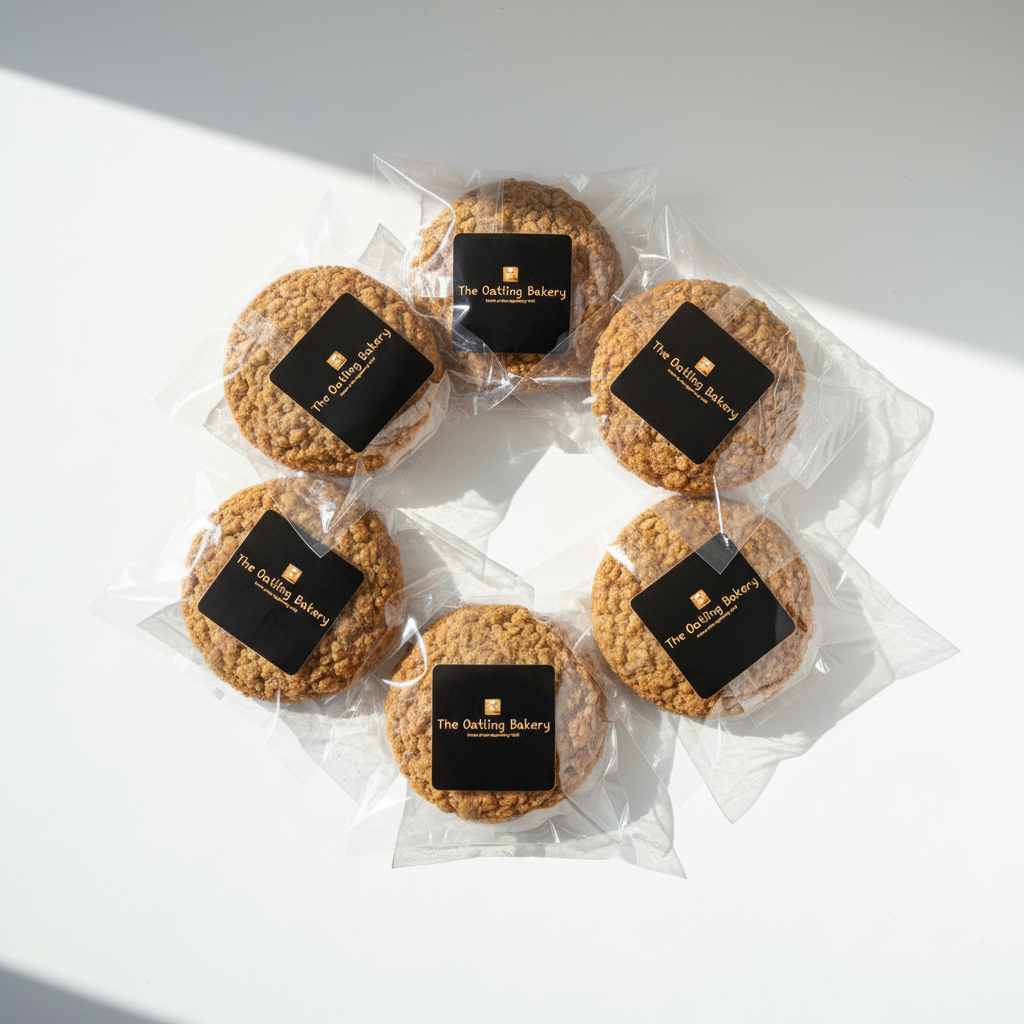 6-pack with Oatling Bakery packaging